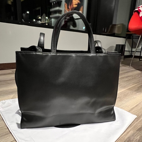 Telfar Black Medium Tote, Vegan Leather - Picture 7 of 7